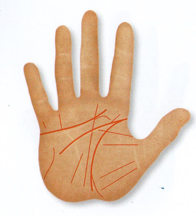 few lines in the hand